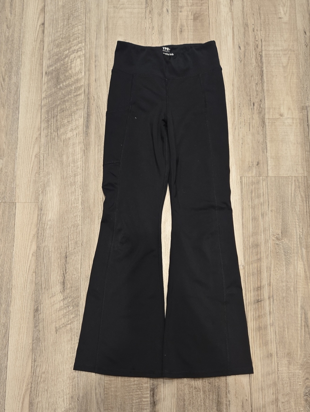 abercrombie kids Black Active Flare Leggings
